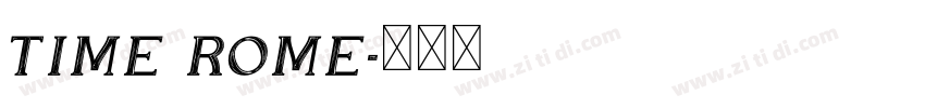 TIME ROME字体转换